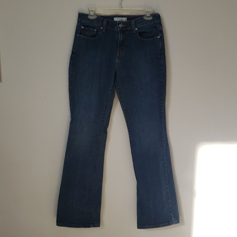 Levi's 515 Bootcut Jeans Womens 6 Long Medium Wash Denim Flare Tall